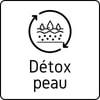 Détox de la peau avec des plantes dépuratives et diurétiques. Logo détox peau